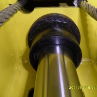 Note left cable will wear as hole is not centered to cable center, leading to cables premature wear
