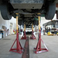 Underneath Jackstands