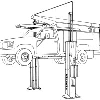 Mohawk's 2 post jack line drawing