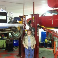 Mohawk 2 post vehicle lift shown at home shop