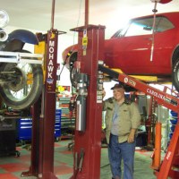 Mohawk 2 post car lift shown at home shop