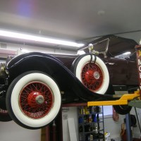 Mohawk 2 post car lift shown at home shop