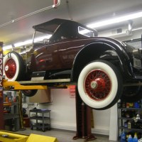 Mohawk 2 post car lift shown at home shop