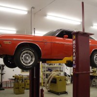 Mohawk 2 post car lift shown at home shop