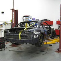 Mohawk 2 post auto lift at SEMA garage