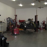 Mohawk 2 post automobile lift at SEMA garage