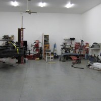 Mohawk 2 post vehicle lift at SEMA garage