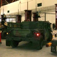 Mohawk's truck lift shown at military base