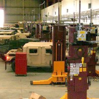 Mohawk's truck lift shown at military base
