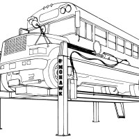 Mohawk lifts 4 post line drawing