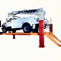 Four Post Lift for Utility Truck 